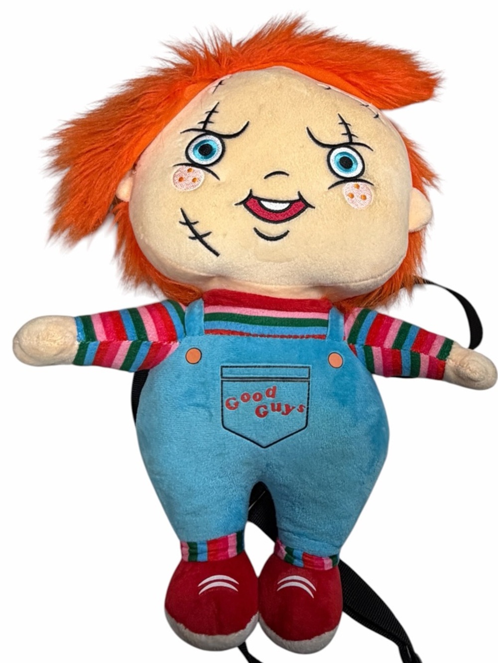 Chucky Plush Backpack - Orange Hair, Blue Overalls